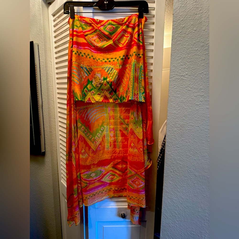 Sarong skirt and top - great over a bathing suit!